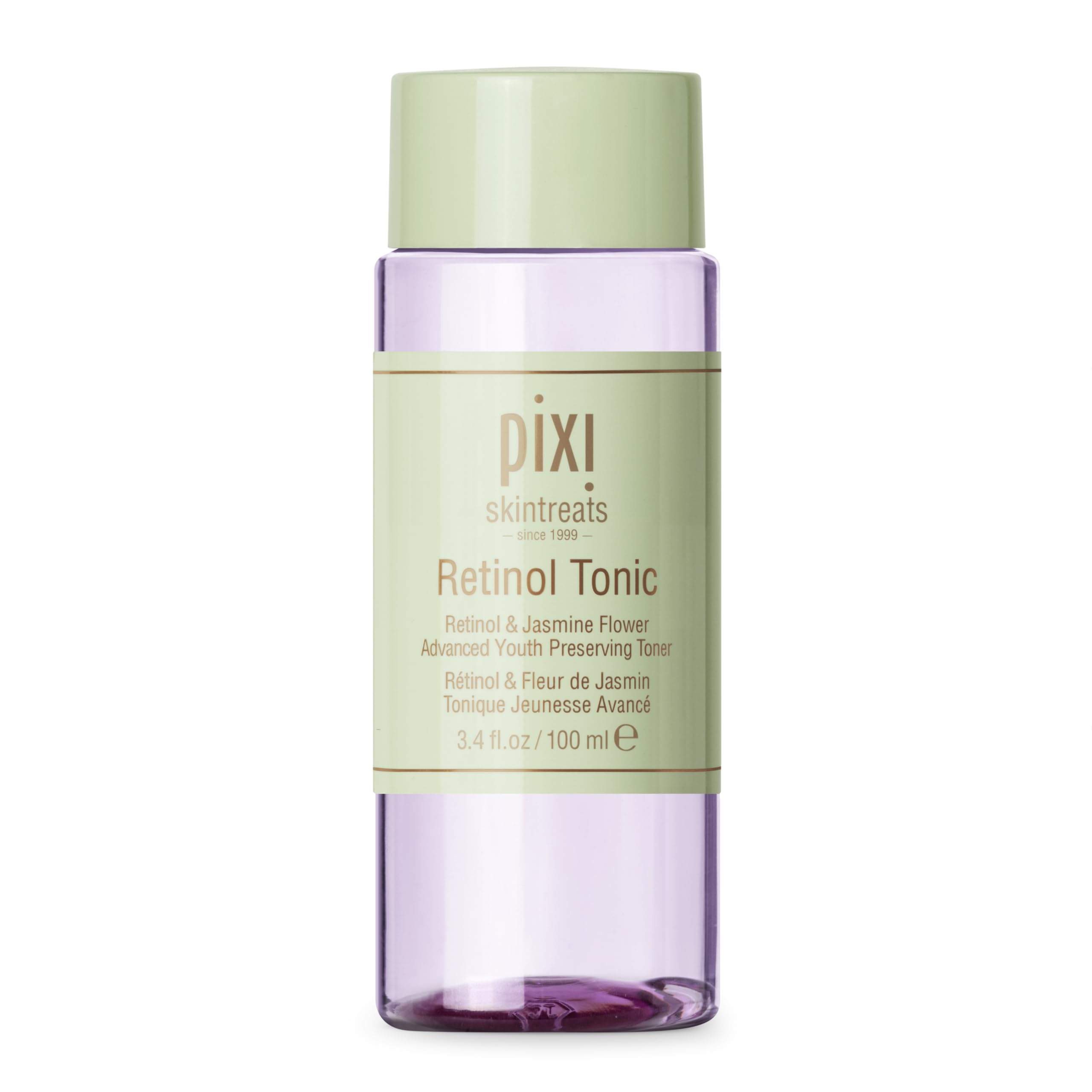 Pixi Retinol Tonic, Smoothing & Firming Facial Toner, Enhanced with Peptides to Boost Collagen Production, Alcohol-Free Daily Rejuvenating Toner, 100 Ml 3.4Oz