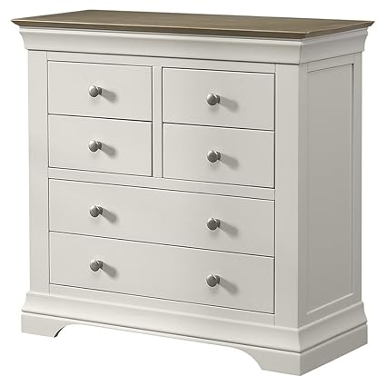 The Furniture Market French Country Grey Painted Oak 4 Over 2