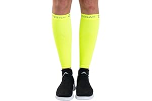 Zensah Running Leg Compression Sleeves – Shin Splint, Calf Compression Sleeve, Made in USA for Sports, Travel, Men and Women