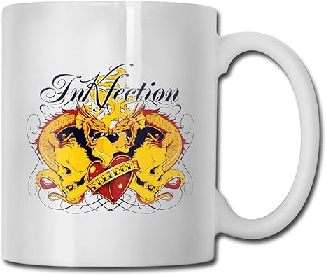 Amazon Co Jp マグカップ 二重頭蓋骨 コーヒーカップ セラミック