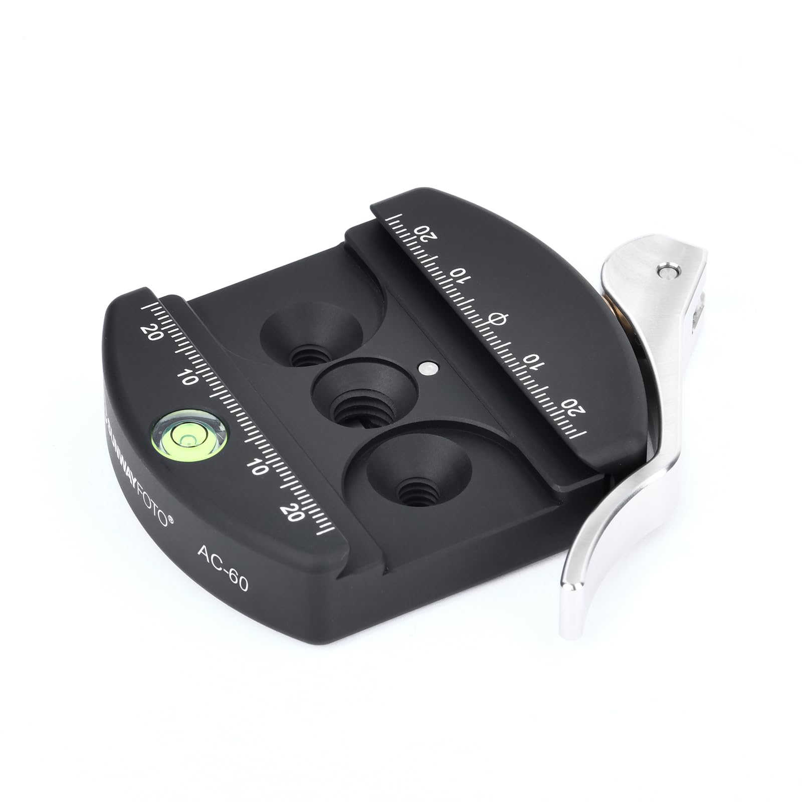 SUNWAYFOTO AC-60 60mm Arca Swiss Quick Release Lever Clamp for Cameras, Compatible with Arca Standard Cameras, Camera Mount