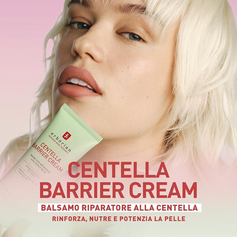 - Centella Barrier Cream - Balsamo Cica-Riparatore Anti-Arrossamenti Viso & Corpo - Ripara e Nutre la pelle - Cosmetici Coreani - 50 ml