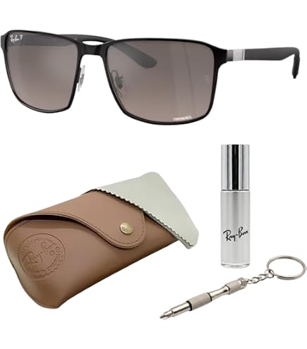 Amazon.com: Ray-Ban RB3686 Square Shape Polarized Sunglasses for