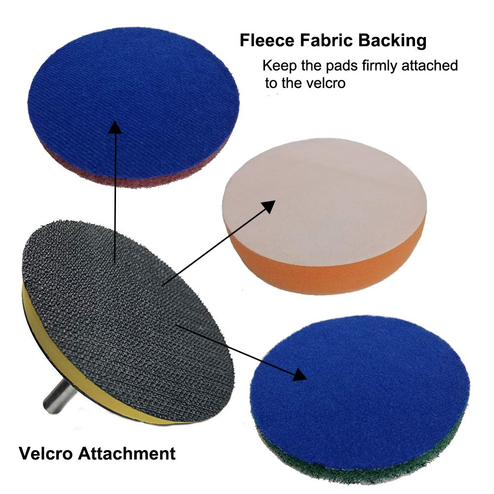 Drill Brush Attachment Set, Yushoo 9Pcs Drill Power Scrubber Pads Cleaning Brushes Kits with 6 Inch Extender Reach Attachment for Grout, Tiles, Sinks, Bathtub, Bathroom, Shower and Kitchen Surface