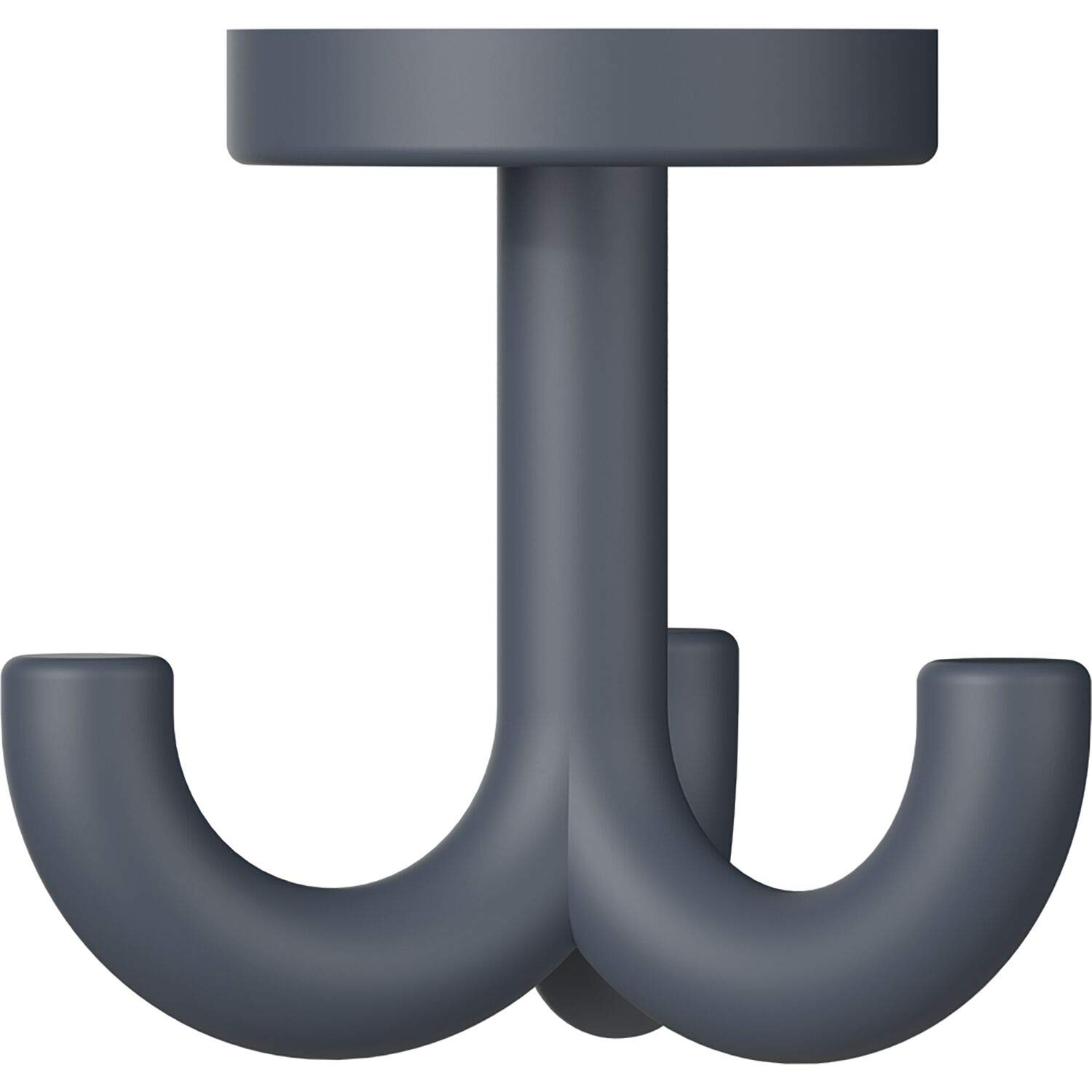 HEWI 477.90B050 477.90.050 Triple Swivel Hook, Width 73, Height 70 mm, Polyamide, Colour: Anthracite matt, Anthrazit matt (92)