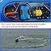 SZJJX RC Boat 2.4GHz 4 Channels Remote Control Electric Racing Boat 40KM/H High Speed Automatically 180 Degree Flipping Transmitter with LCD Screen Blue