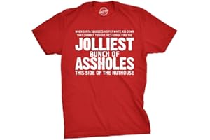 CRAZY DOG T-SHIRTS Crazy Dog Mens Funny Christmas Shirts Jolliest Bunch of A-Holes Tees for Guys