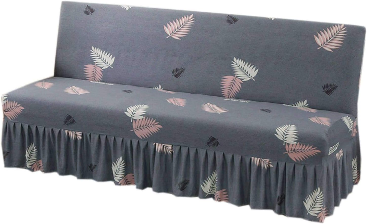 ZHFEL Futon Cover with Skirt,Armless Sofa Bed Slipcover
