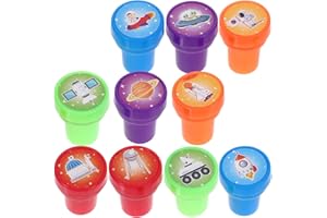 SUPVOX 10pcs Outer Space Stamps Themed Stampers Boys and Girls Party Favors Scrapbooking Supplies Stamps