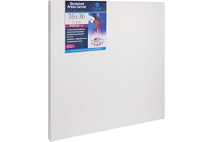GREG'S ART SUPPLIES 36x36 | 2 Pack | Stretched Gallery Artist Canvas | 1.5 Inch Deep | Premium Quality | Suitable for All Painting Mediums | Handcrafted in North America