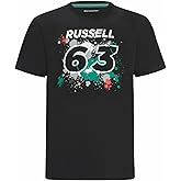 Mercedes AMG Petronas Formula One Team - Official Formula 1 Merchandise Collection - George Russell #63 T-Shirt - Black - Size: XS