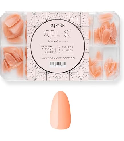 APRÉS x Kuromi™ Gel-X Neutral French Natural Almond Medium Box of