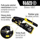 Klein Tools VDV226-110 Ratcheting Modular Data Crimper Wire Cutter Wire Stripper view 4