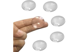 JIATONG 5PCS X Optical Glass Lens Without Edge Dameter 28MM Flat-Convex Lens, Focusing LED Convex Lens (Φ28mm*H7.0*F40)