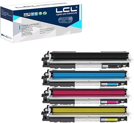 Lcl Compatible Toner Cartridge 130a Cf350a Cf351a Cf352a Cf353a Crg529 Crg 529 4pk Kcmy Replacement For Hp Color Laserjet Pro Mfp M176 M176fn M177 M177fw Lbp 7010 Amazon Co Uk Office Products