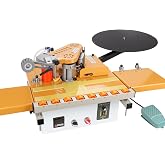 CHENNTAI Portable Edge Banding Machine, Curved and Straight Dual Use Two-Side Gluing Variable Speed Intelligent Temperature Control Automatic Cutting for Oversized Panels Woodworking Edge Banding
