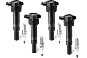 DEEGOOLY 4PCS UF651 Ignition Coils Pack & Iridium Spark Plugs Compatible with Hyundai for Kia Elantra Tucson Forte Soul 2011-2019 1.8L 2.0L L4 Replace OE C1804 273002E000 273012E000
