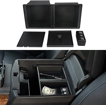 Amazon Com Vanjing Center Console Insert Organizer Tray For