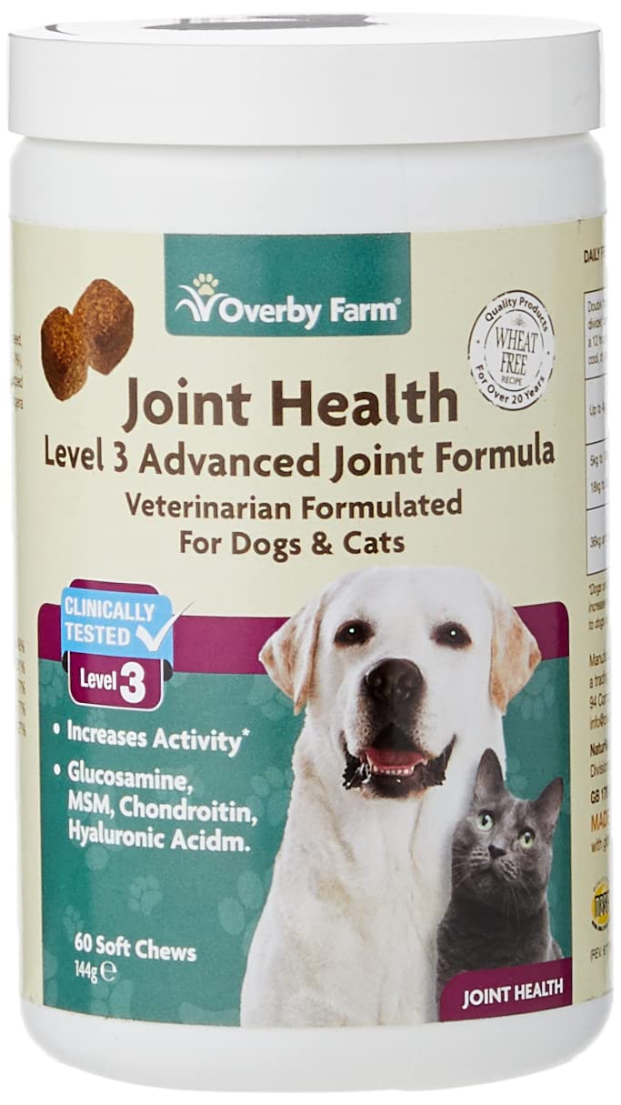 Overby Farm Joint Health Level 3 Soft Chew for Dogs and Cats, 60-Piece, 144 g