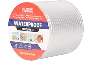 LFGUD 4" W X 16.4'L Waterproof Tape for Leaks Aluminum Butyl Tape with Adhesive for RV Repair, Glass Repairs, Air Mattress Patch, Window Caulking, Boat Sealing, Roof Patching