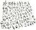 Pack of 100 Mixed DIY Antique Ocean Fish & Sea Creatures Pendants Charms for Crafting,Bracelet Necklace Jewelry Findings Jewelry Making Accessory