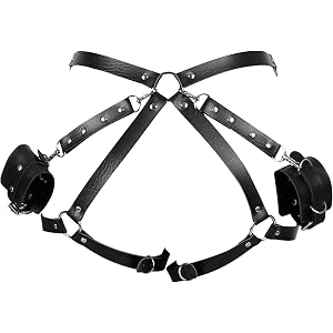 ZLXCAOB Punk Belts for Women Garter Belts Goth Accessories | Party Carnival Waist Belt, Leather Material, Adjustable Size