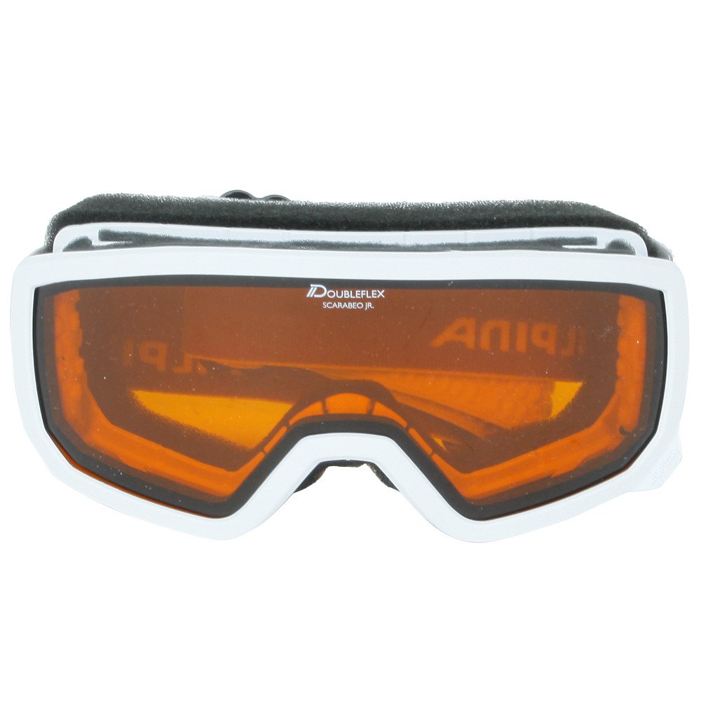 ALPINA Unisex - Children, SCARABEO DH ski goggles, white, One Size