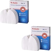 Y-Kelin Denture Adhesive Cushions, Upper Adhesive-Free Denture Pads for Sore Gums, 30 Pads*2 (60 Strips)