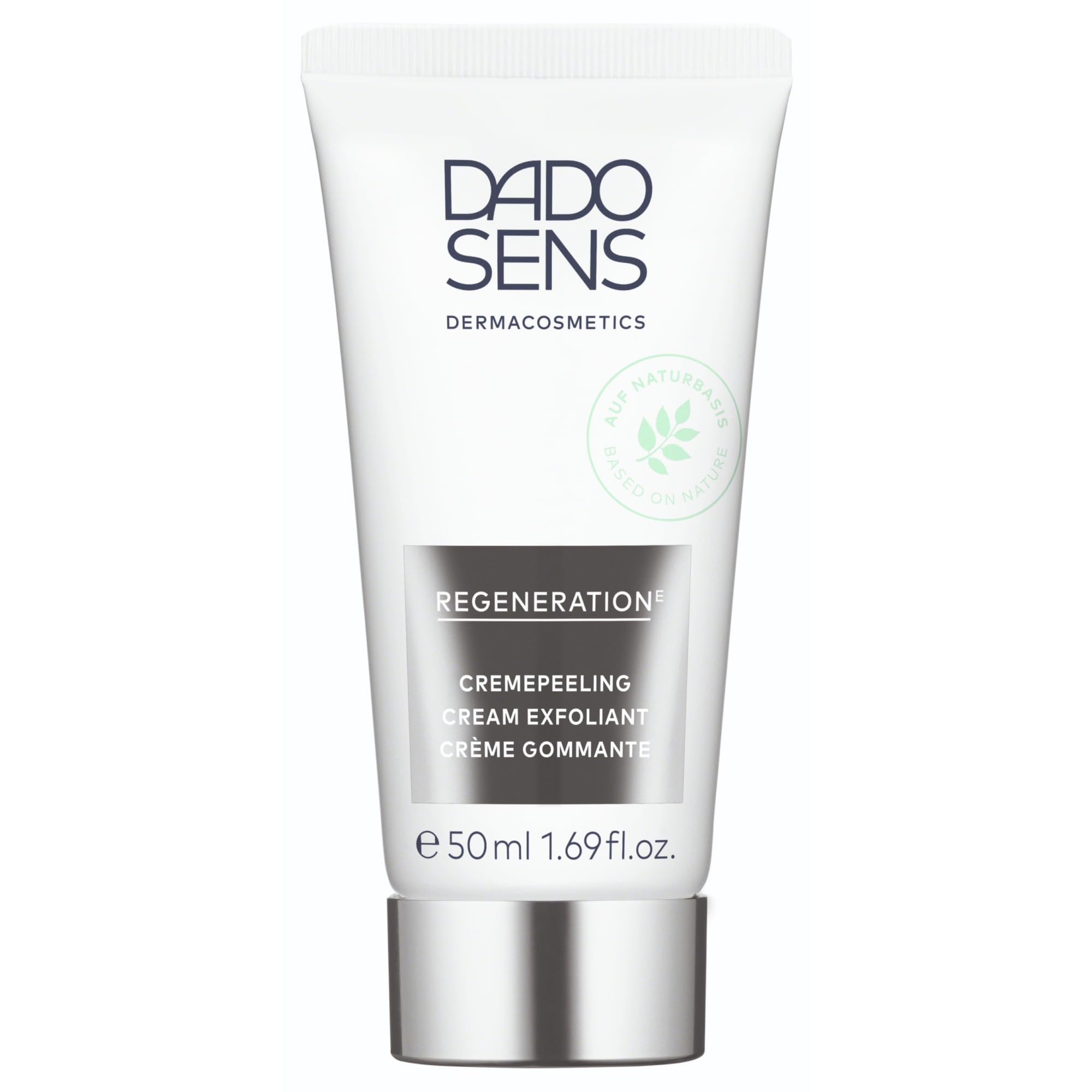 DADO SENS Regeneration E Cream Peeling, 50 ml, moisturising and nourishing skin in need of regeneration, with jojoba wax balls