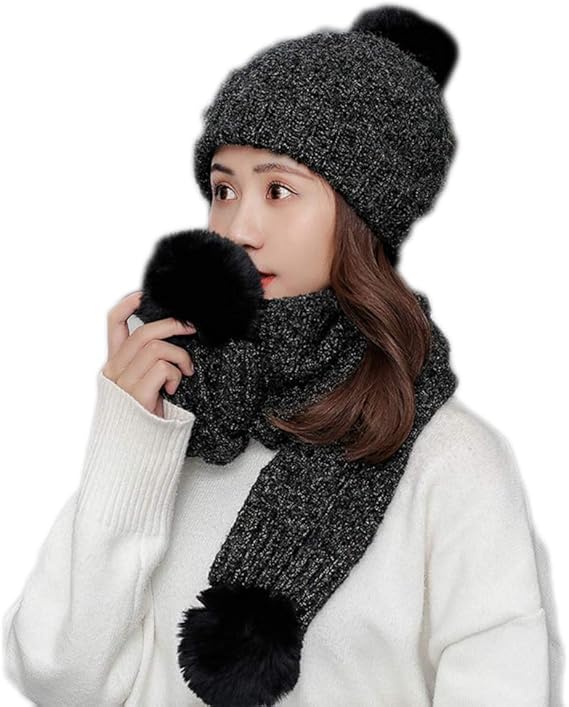 Amazon マフラー レディース ニット帽 ネックウォーマー セット 暖かい超柔らかい 保温 防寒 スキー スノボ スポーツ アウトドア フリーサイズ 伸縮 帽子 ファッション 感満点 誕生日 クリスマスプレゼント ニット帽子 ネックウォーマー 通販