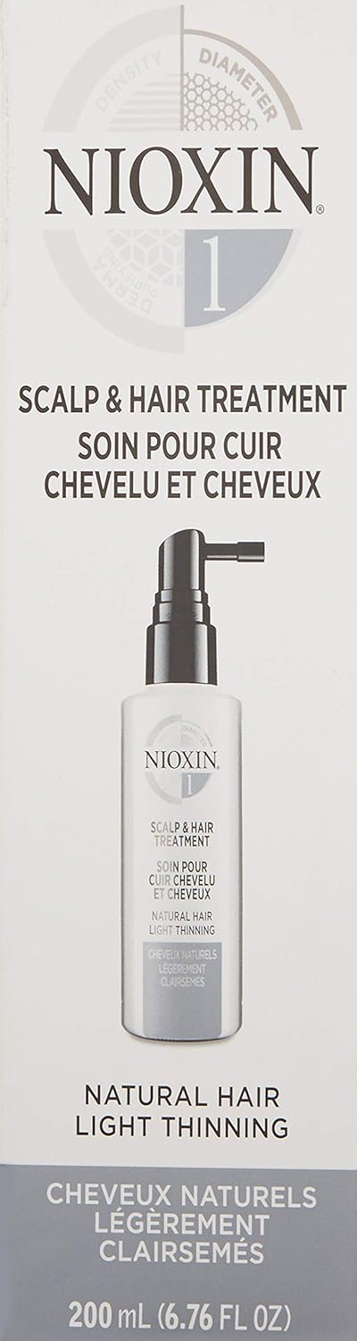 Nioxin Scalp and Hair Leave-In Treatment System 1 for Fine Hair with Light Thinning, 6.8 Fl Oz: Premium Beauty