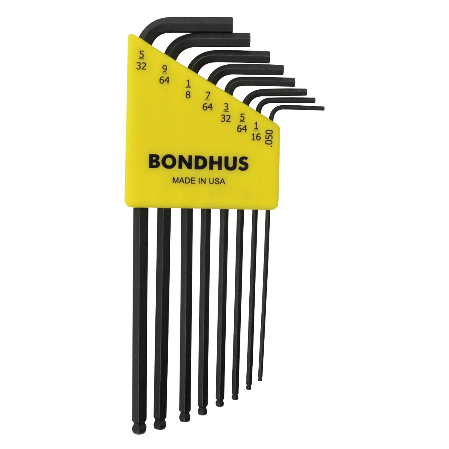 Bondhus, BLX8 BALLEND HEX Key Set 0.050"-5/32", 10932