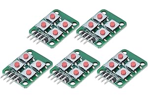Mavaol 4 Button Keypad PCB Module, Sturdy Build, Easy Installation, Relay Activation, Ideal for Automotive, Lighting, Solenoi
