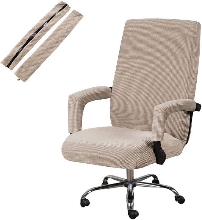 Xiazuo Office Chair Cover with Arm Covers Stretch Desk Chair Cover Computer Chair