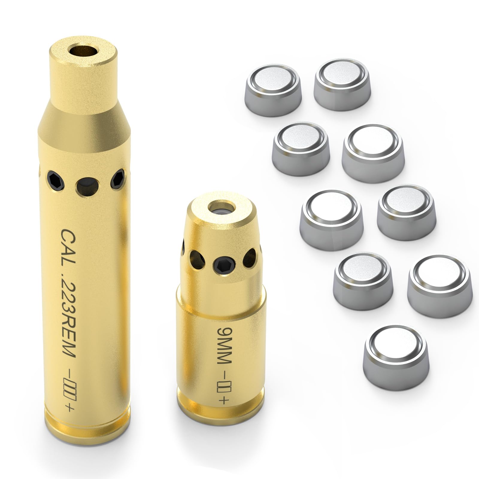 Photo 1 of ARKSight Laser Boresighter for 223 and 9MM Cal, Red Laser Brass Chamber Bore Sight Kit for Rifle Scopes and Handgun