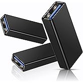 Basesailor USB Female to Female Adapter (3 Pack), USB 3.0 Female to Type A Female 3.0 Coupler for Connecting Two USB Male End