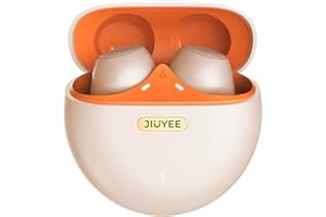 JIUYEE Hearing Aids for Seniors Rechargeable with Noise Cancelling - Bluetooth OTC 24 Channel Hearing Amplifier - Smart Fitting & Invisible Design - Charging Case - Mild to Moderate (Gold)