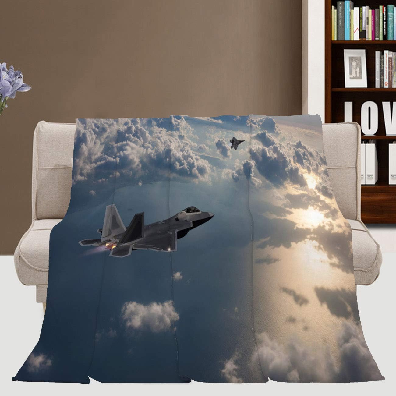 MinGz Jet Fighters Soft Versatile Blanket，Blanket,Two