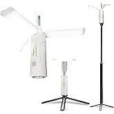 Folding Rechargeable Camping Light with Stand,Allspark Collapsible Waterproof Hanging Tent Lantern,Magnetic Dimmable Portable Power Supply Lamp with Detachable Tripod for Power Outage,Hurricane,Hiking