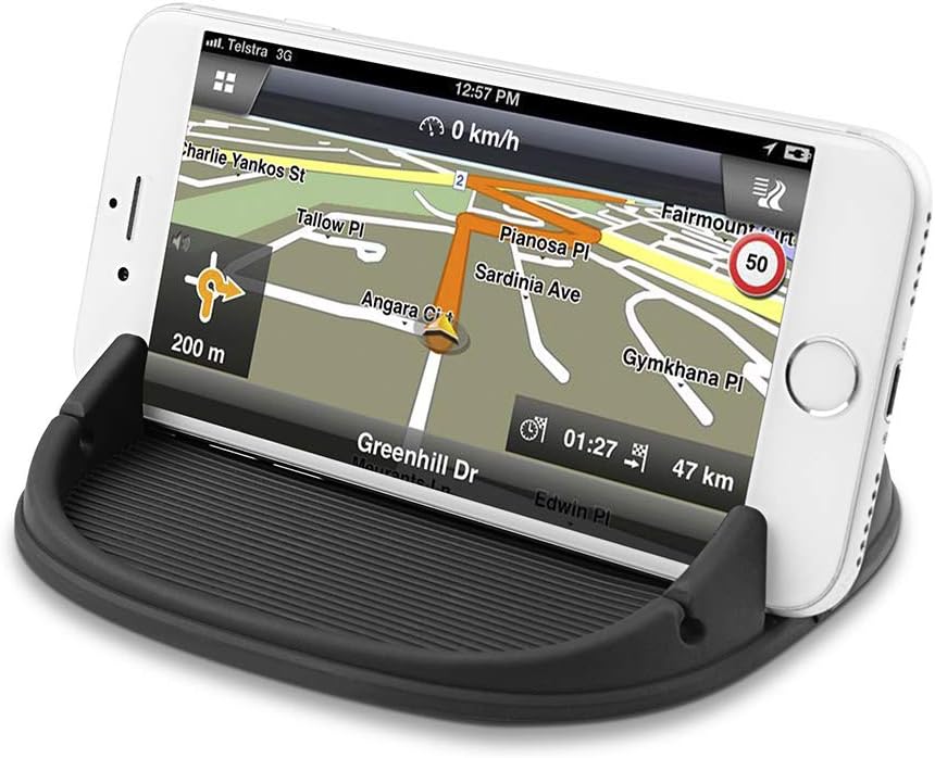 Besiva Car Phone Holder, Car Phone Mount Silicone Phone Car Dashboard Car Pad Mat Various Dashboards, Anti-Slip Desk Phone Stand Compatible With iPhone, Samsung, Android Smartphones, GPS
