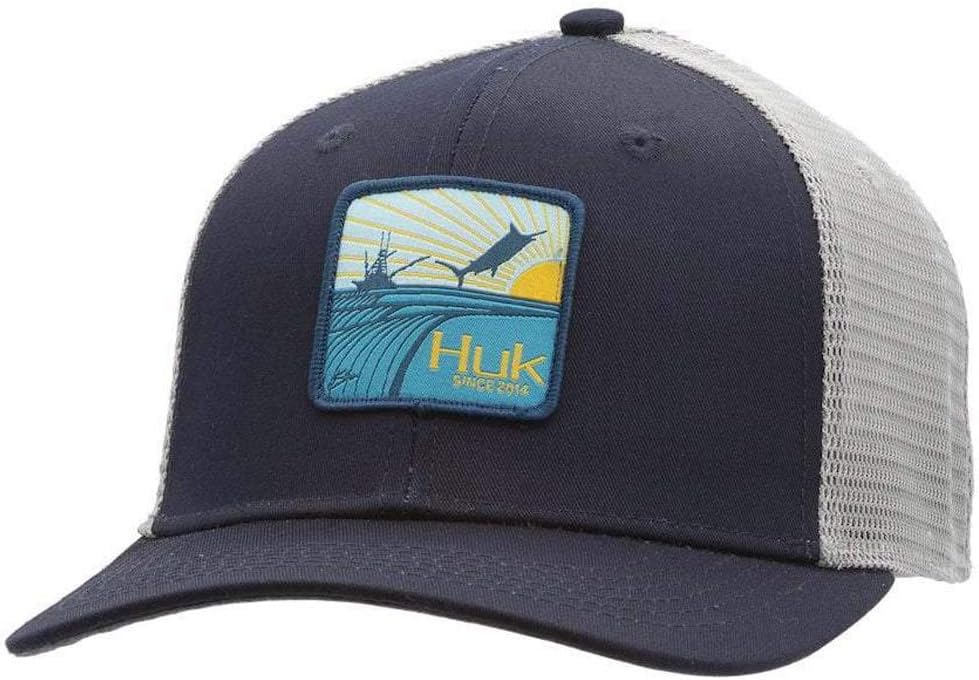 Marolina Outdoor H3000190-410-1 Huk Barrels Patch Trucker, Color, Size, Navy, 1
