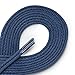 OrthoStep Waxed Very Thin Dress Round Classic Blue 30 inch Shoelaces 2 Pair Pack