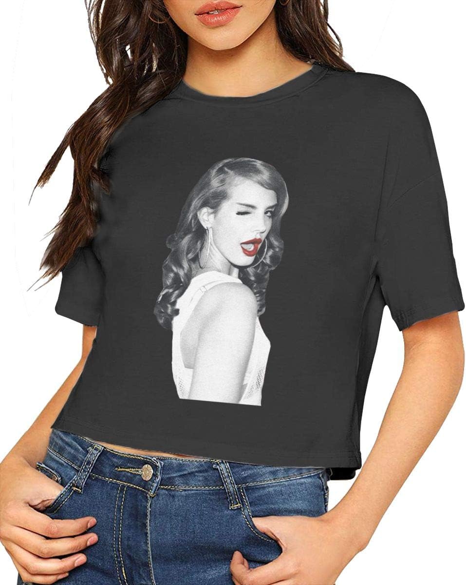 JENNASTOLZZ Woman Lana Del Rey Fashion Music Band Short Sleeves Lumbar Tshirts Gift