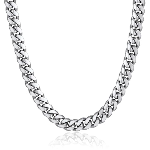 Hip Hop Men Necklace Curb Cuban Chains 20inch 10MM Neck Chain Mens
