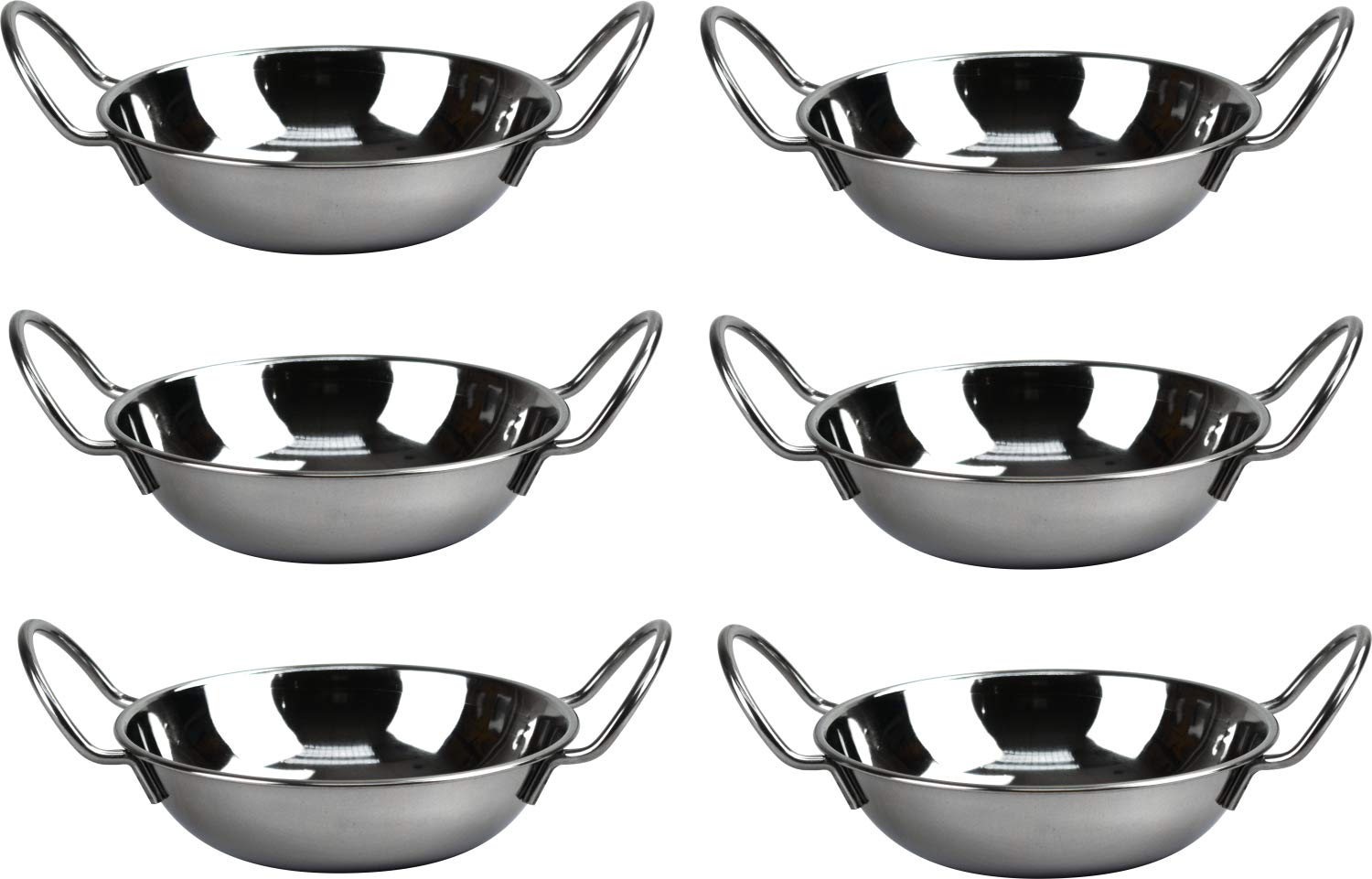 SET OF 6 BALTI DISHES 15cm/6" - TRADE QUALITY & VALUE!
