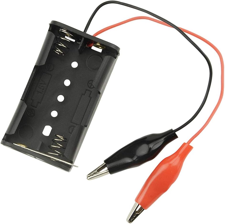 WMYCONGCONG 5 PCS 2x 1.5V AA Battery Holder with Alligator Clips - Image 3