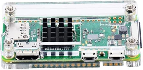 Ballylelly para Pi Zero Case Raspberry Pi Zero 4 en 1 Kit de acrílico para Raspberry Pi Zero W y Pi Zero 1.3 (acrílico Transparente)