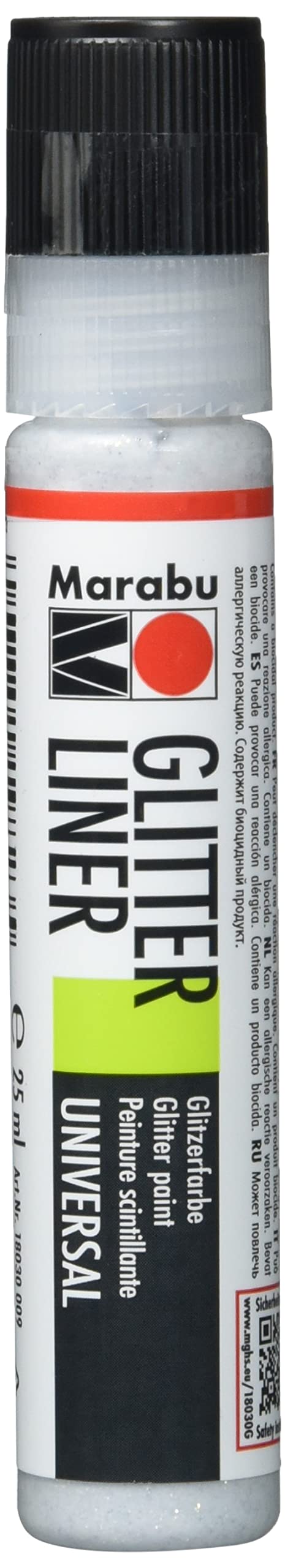 Marabu Glitter Liner Pen 25ml - 582 Silver