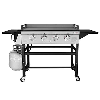 Royal Gourmet GB4001 4-Burner Propane Gas Grill Griddle Outdoor Flat Top, 36 inch