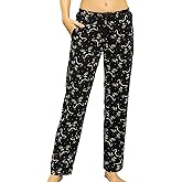 PNAEONG Women Cotton Pajama Pants Comfy Pj Bottoms Soft Printed Lounge Pant with Pockets